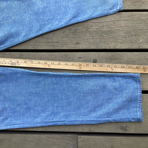 Rare LEVI’S Linen Jeans Relax Fit Boyfriend Blue Lightweight Size 30 - Picture 12 of 16